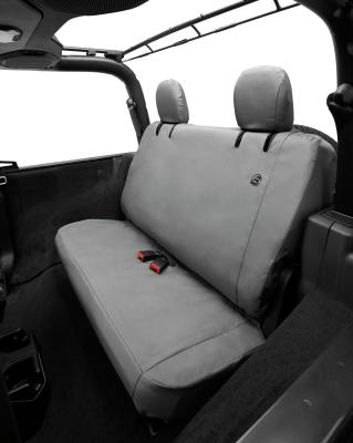 Jeep Wrangler Seat Covers For Jeep 2018-2023 Wrangler JL 2 Door Rear Premium Vinyl Fabric Charcoal Bestop