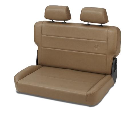 Jeep Rear Bench Seat Trailmax II Fold-N-Tumble Seat For Jeep 1955-1983 CJ5 All Vinyl Spice Bestop