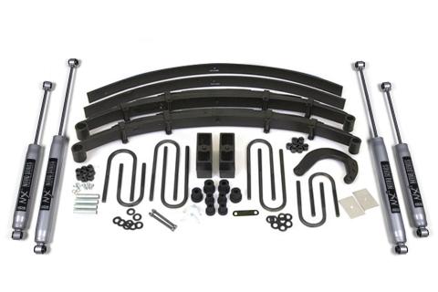 6 Inch Lift Kit Chevy/GMC 3/4 Ton Suburban 88-91 4WD 4 Inch Block Kit W Add A Leaf NX2 Nitro Shocks