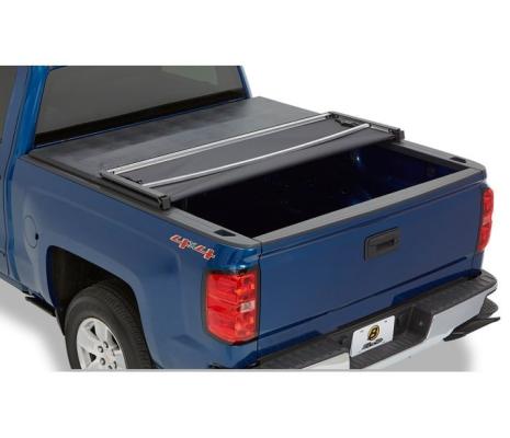 Soft Tri-Fold Tonneau Cover EZ-Fold For Nissan 2005-2024 Frontier 6.0 Foot Black Tailgate Spoiler Not Included Bestop