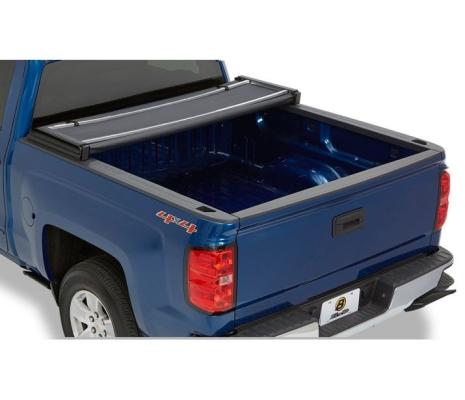 Soft Tri-Fold Tonneau Cover EZ-Fold For Nissan 2005-2024 Frontier 6.0 Foot Black Tailgate Spoiler Not Included Bestop