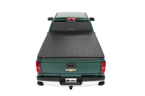 EZ-Roll Soft Tonneau Cover For 2004-2007 Silverado/Sierra 1500 5.8 Foot Black Tailgate Spoiler Not Included Bestop