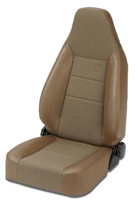 Jeep Bucket Seats Trailmax II Sport Front High Back Bucket Seat For Jeep 1976-1986 CJ7 Center Fabric Insert Spice Bestop