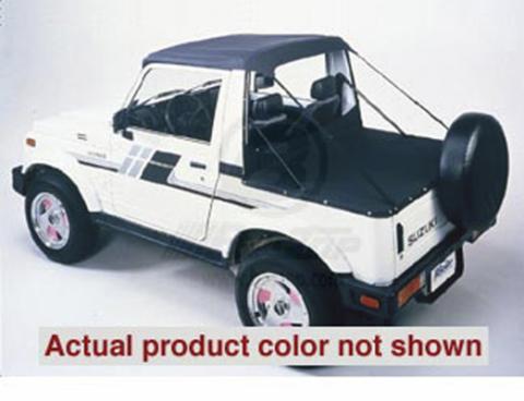 Suzuki Samurai Bikini Top Strapless Standard Targa Style Bikini Top For Suzuki 1986-1994 Samurai Black Denim Bestop
