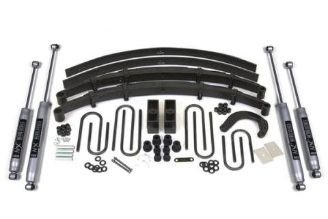 6 Inch Lift Kit Chevy/GMC 3/4 Ton Suburban 88-91 4WD 4 Inch Block Kit W Add A Leaf NX2 Nitro Shocks