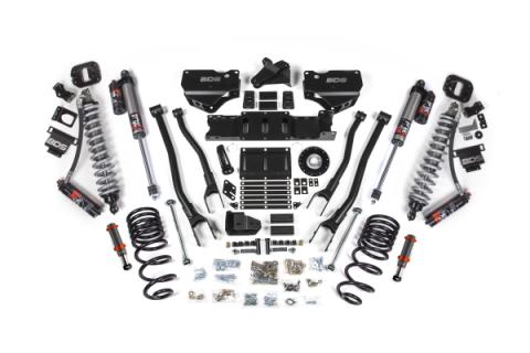 2025 Ram 2500 4WD (Diesel) 4 Inch 4-Link Suspension Lift Kit W/ Indexing Ring, 2.5 Inch Rear Lift, Coil Spring - Fox 2.5 PES C/O, Fox 2.0 IFP Bump Stop, Fox 2.5 PES Shocks BDS Suspension