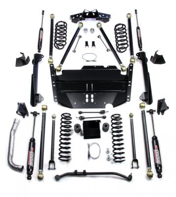 97-06 Jeep Wrangler TJ SWB 4 Inch Pro LCG Long Arm Suspension System &amp; 9550 VSS Twin-Tube Shocks TeraFlex