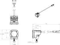 LED Light Pods S1 Work/Scene White Single Baja Designs