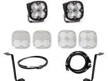 Squadron Sport A-Pillar Kit 21-23 F-150 (Spot; Clear; Upfitter Wiring) Baja Designs