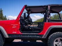 Jeep Bikini Top Header Safari Bikini Tops For Jeep 1997-2002 Wrangler TJ Spice Fabric Bestop