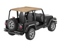Jeep Bikini Top Header Safari Bikini Tops For Jeep 1997-2002 Wrangler TJ Spice Fabric Bestop
